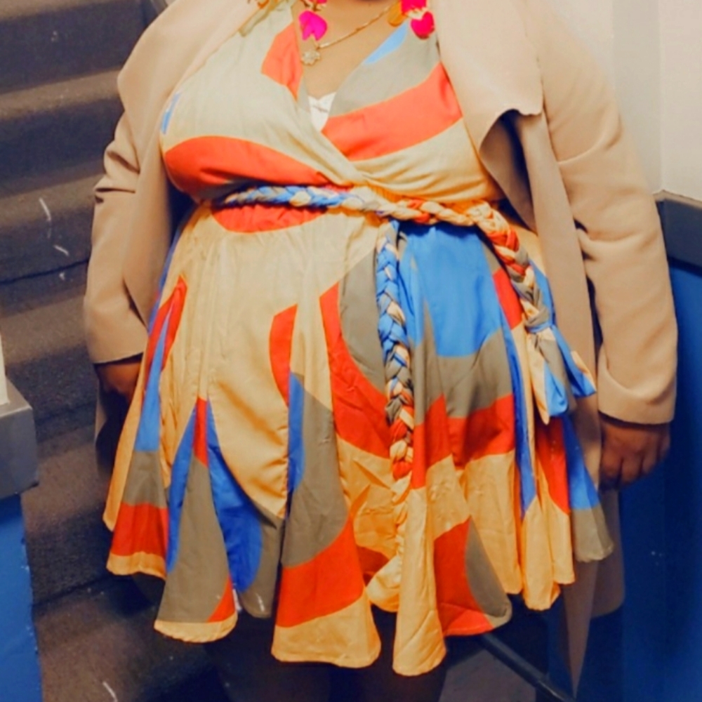 Colorful Skater dress